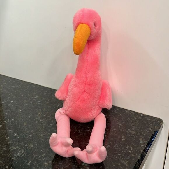 Retired Original TY Beanie Baby 1995 Pinky the Flamingo Style 4072 Buddies Vtg. - Picture 3 of 5